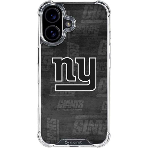 NFL New York Giants Black & White iPhone 17 Clear Case