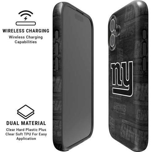 NFL New York Giants Black & White iPhone 17 Magsafe Impact Case