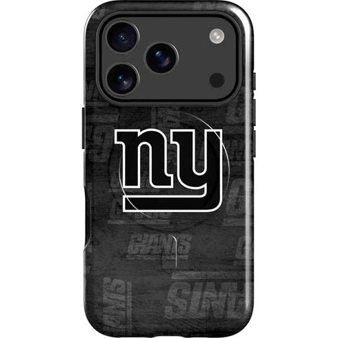 NFL New York Giants Black & White iPhone 17 Pro Magsafe Impact Case