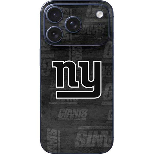NFL New York Giants Black & White iPhone 17 Pro Max Skin