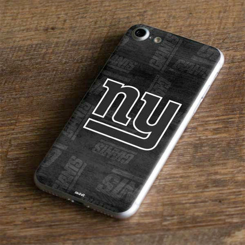NFL New York Giants Black & White iPhone 8 Skin