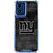 NFL New York Giants Black & White Moto G 5G (2024) Clear Case