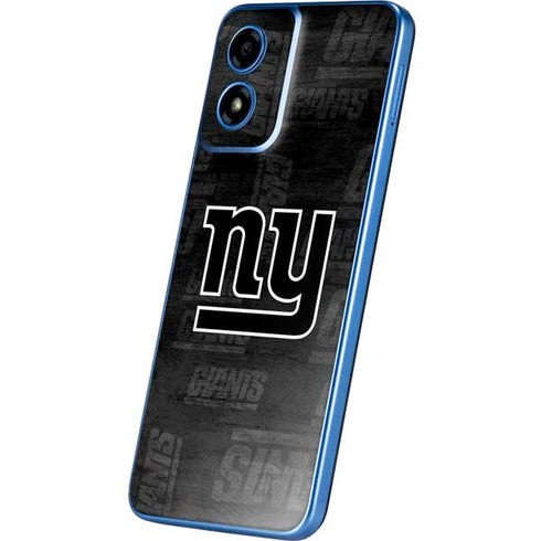 NFL New York Giants Black & White Moto G Play 4G (2024) Skin