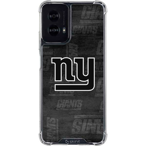 NFL New York Giants Black & White Moto G Power 5G (2024) Clear Case