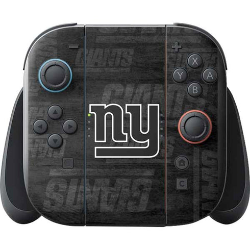 NFL New York Giants Black & White Nintendo Switch 2 (2025) with Joy-Con Skin
