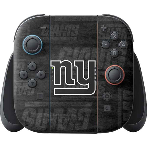 NFL New York Giants Black & White Nintendo Switch 2 (2025) Joy-Con Controller Skin