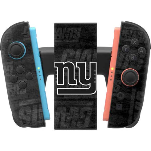 NFL New York Giants Black & White Nintendo Switch 2 (2025) Joy-Con Controller Skin