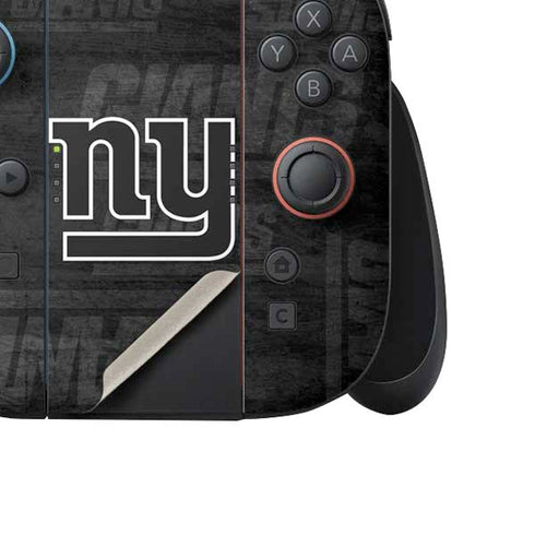 NFL New York Giants Black & White Nintendo Switch 2 (2025) Joy-Con Controller Skin