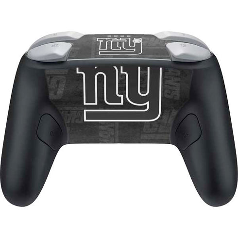 NFL New York Giants Black & White Nintendo Switch 2 (2025) Pro Controller Skin