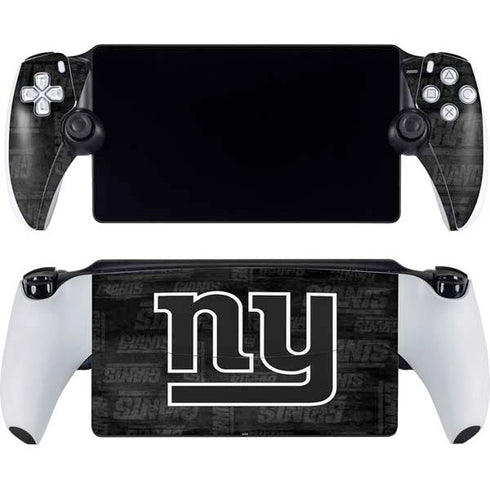 NFL New York Giants Black & White PlayStation PS5 Skins