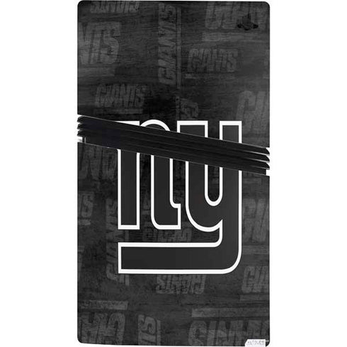 NFL New York Giants Black & White PS5 Pro Bundle Skin