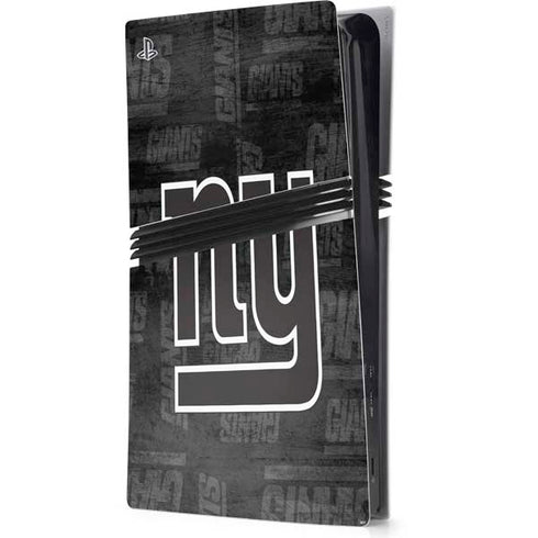 NFL New York Giants Black & White PlayStation PS5 Skins