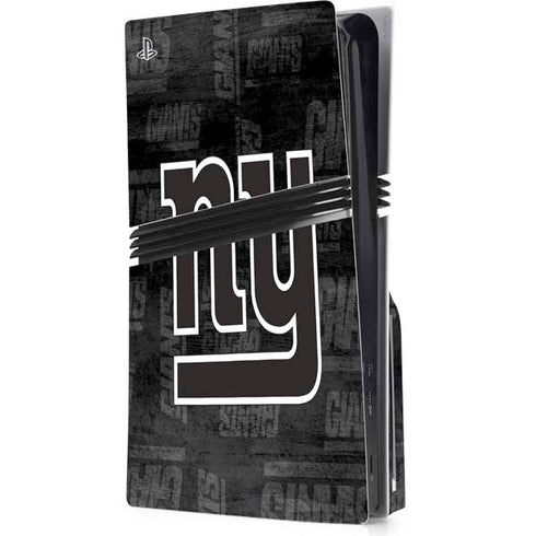 NFL New York Giants Black & White PlayStation PS5 Skins