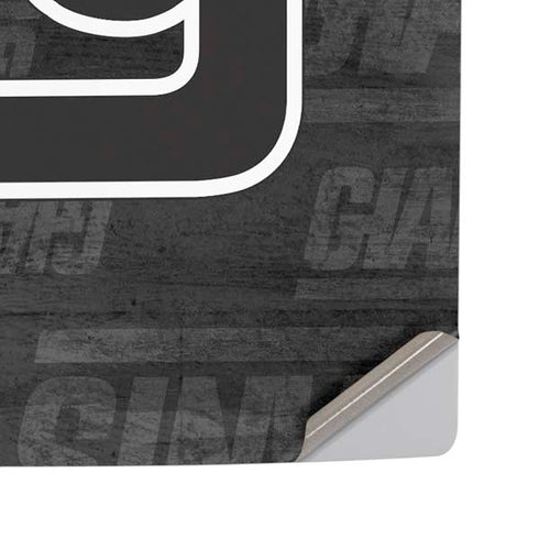 NFL New York Giants Black & White PS5 Pro Disk Console Skin
