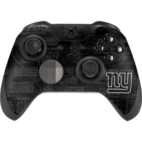 NFL New York Giants Black & White Xbox Elite Wireless Controller Series 2 Skin