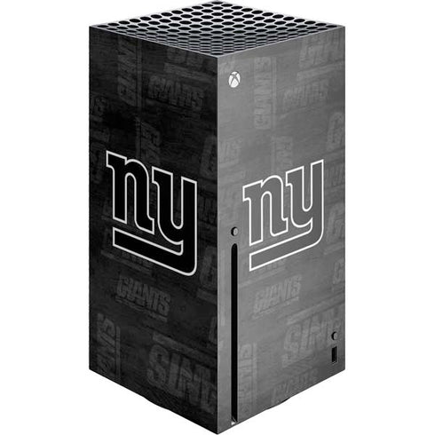 NFL New York Giants Black & White Xbox Series X Skins