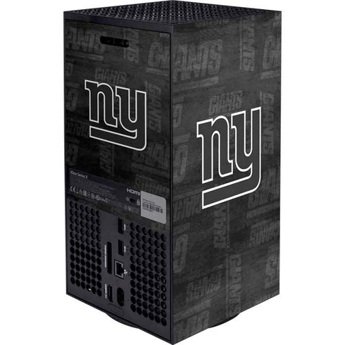 NFL New York Giants Black & White XBox Series X Digital Edition Bundle Skin