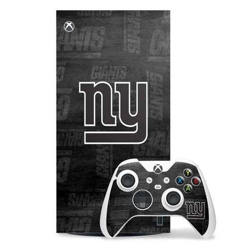 NFL New York Giants Black & White Xbox Series X Skins