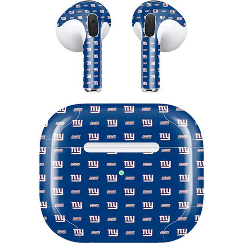 NFL New York Giants Blitz Series Apple AirPods (3rd Gen 2021) Skin