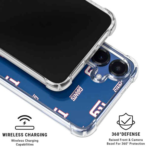 NFL New York Giants Blitz Series Galaxy S25 Clear Case