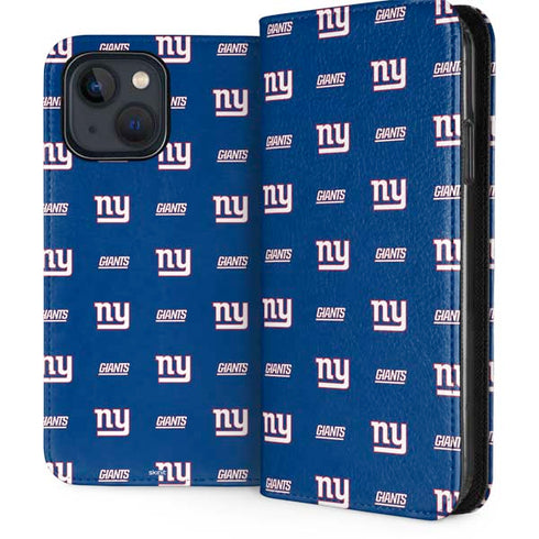 NFL New York Giants Blitz Series iPhone 15 Plus Folio Case