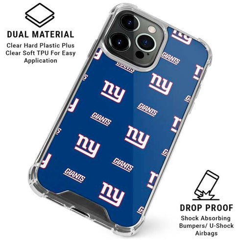 NFL New York Giants Blitz Series iPhone 16 Pro Max Clear Case