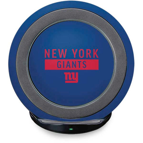 NFL New York Giants Blue Performance Series Fast Charge Wireless Charging Stand Skin