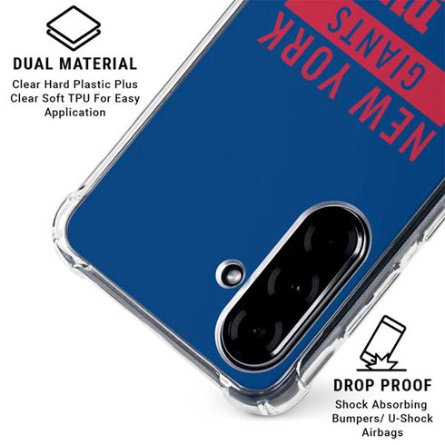 NFL New York Giants Blue Performance Series Galaxy A36 5G Clear Case