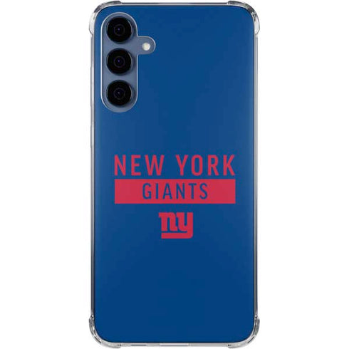 NFL New York Giants Blue Performance Series Galaxy A55 5G Clear Case