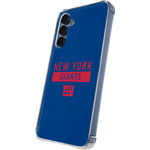 NFL New York Giants Blue Performance Series Galaxy A55 5G Clear Case
