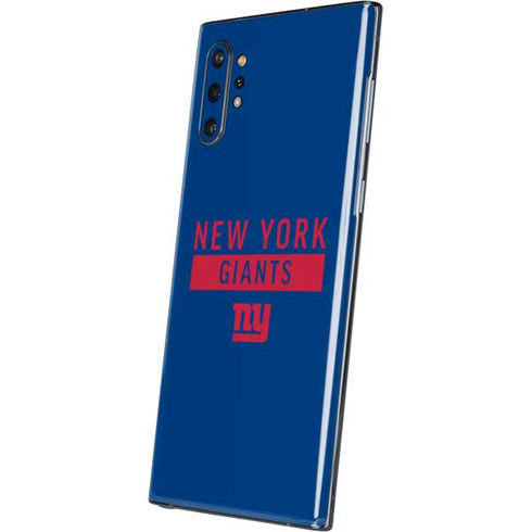 NFL New York Giants Blue Performance Series Galaxy Note 10 Plus Skin