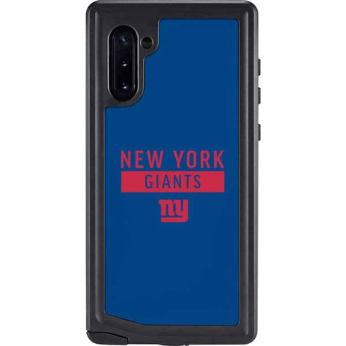 NFL New York Giants Blue Performance Series Galaxy Note 10 Waterproof Case