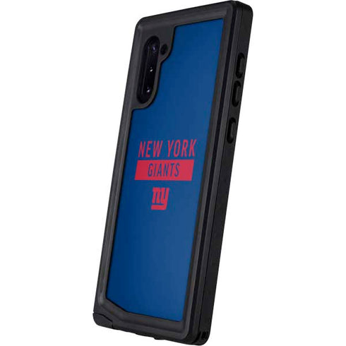 NFL New York Giants Blue Performance Series Galaxy Note 10 Waterproof Case