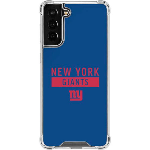 NFL New York Giants Blue Performance Series Galaxy S22 Plus Clear Case