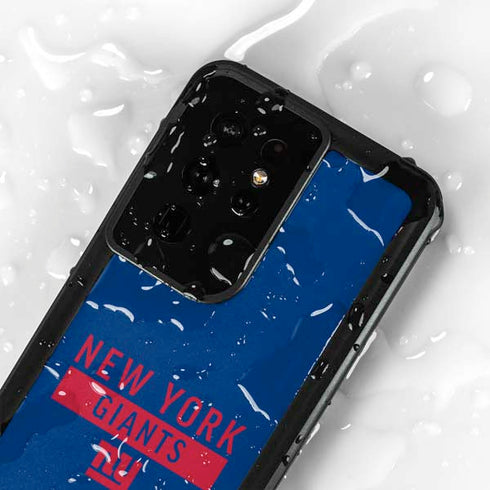 NFL New York Giants Blue Performance Series Galaxy S24 Ultra Waterproof Case