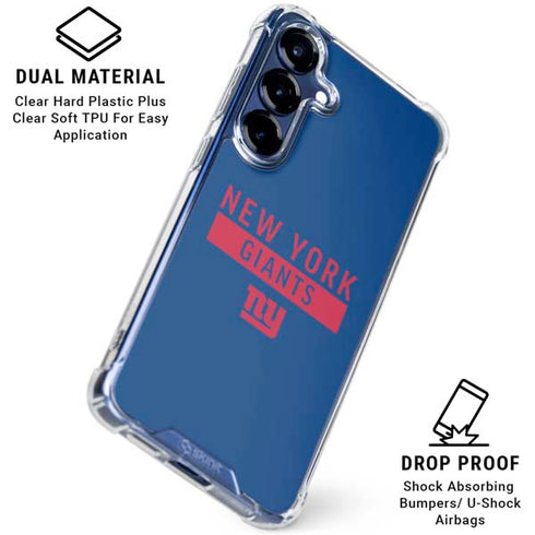 NFL New York Giants Blue Performance Series Galaxy S25 Plus Clear Case
