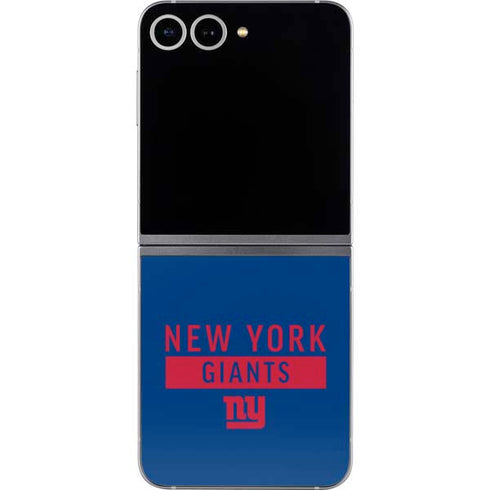 NFL New York Giants Blue Performance Series Galaxy Z Flip6 Skin