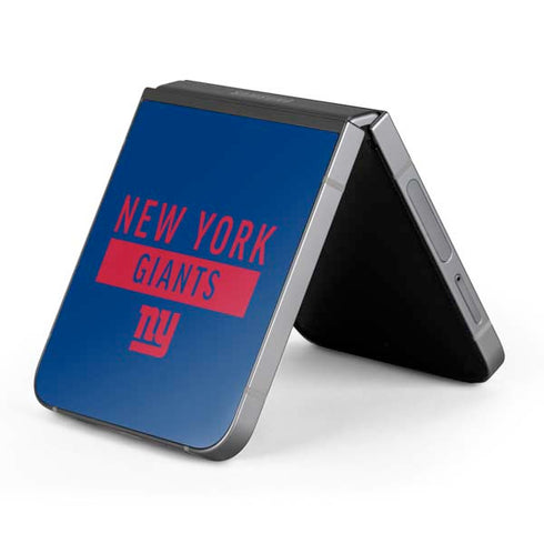 NFL New York Giants Blue Performance Series Galaxy Z Flip6 Skin