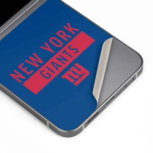 NFL New York Giants Blue Performance Series Galaxy Z Flip6 Skin