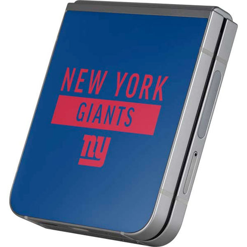 NFL New York Giants Blue Performance Series Galaxy Z Flip6 Skin