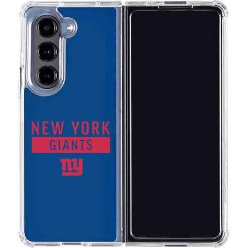 NFL New York Giants Blue Performance Series Galaxy Z Fold5 5G Clear Case