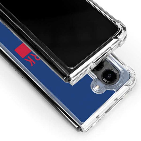 NFL New York Giants Blue Performance Series Galaxy Z Fold5 5G Clear Case
