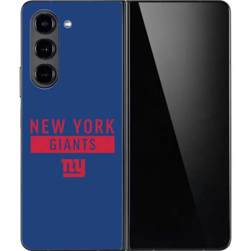 NFL New York Giants Blue Performance Series Galaxy Z Fold5 5G Skin
