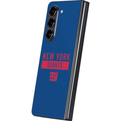NFL New York Giants Blue Performance Series Galaxy Z Fold5 5G Skin