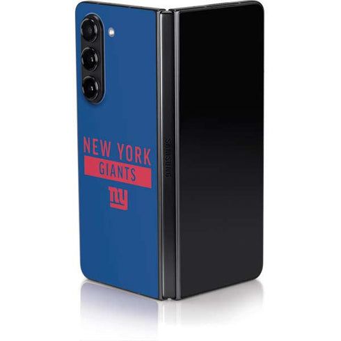 NFL New York Giants Blue Performance Series Galaxy Z Fold5 5G Skin