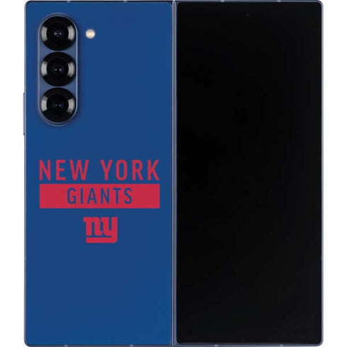 NFL New York Giants Blue Performance Series Galaxy Z Fold6 Skin