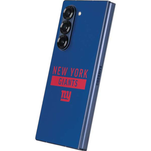 NFL New York Giants Blue Performance Series Galaxy Z Fold6 Skin