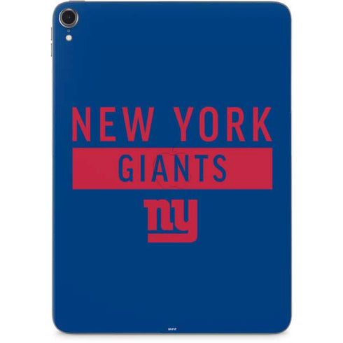 NFL New York Giants Blue Performance Series Apple iPad Pro Skin