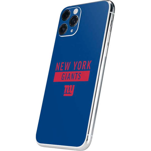 NFL New York Giants Blue Performance Series iPhone 11 Pro Skin