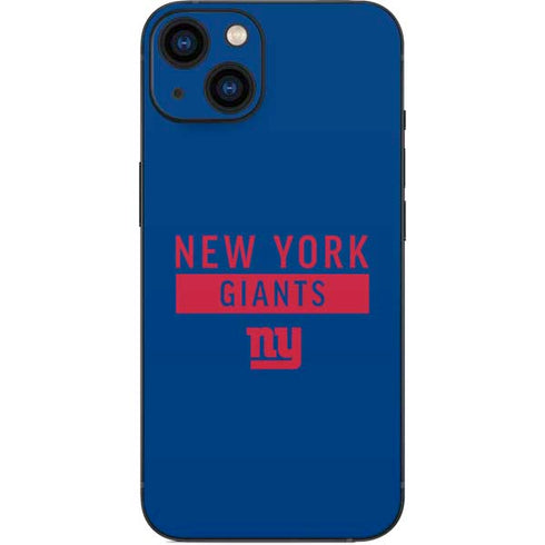 NFL New York Giants Blue Performance Series iPhone Skins